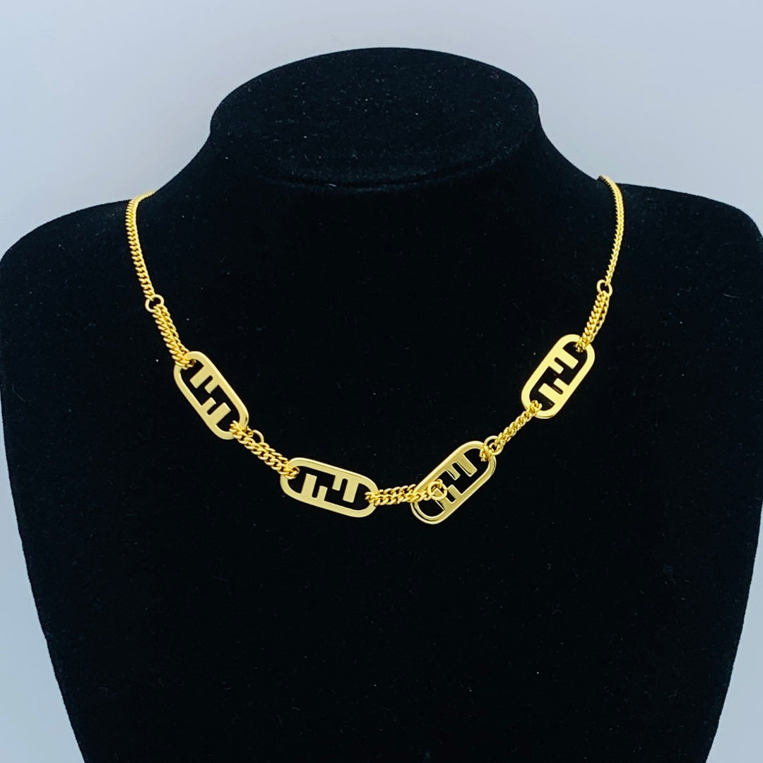 FEN-DI MULTI LOGO NECKLACE