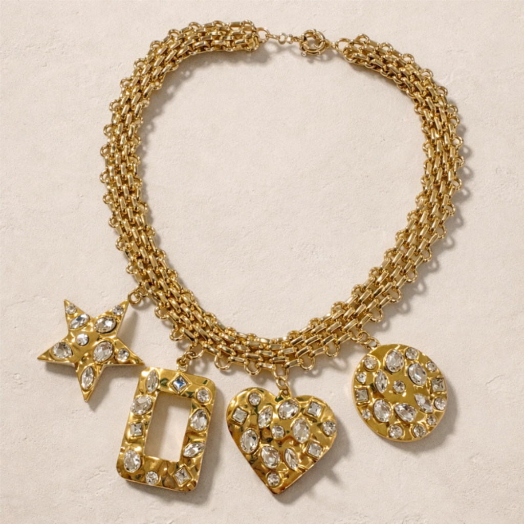 RE/EDIT Indian Artisan Charm Necklace