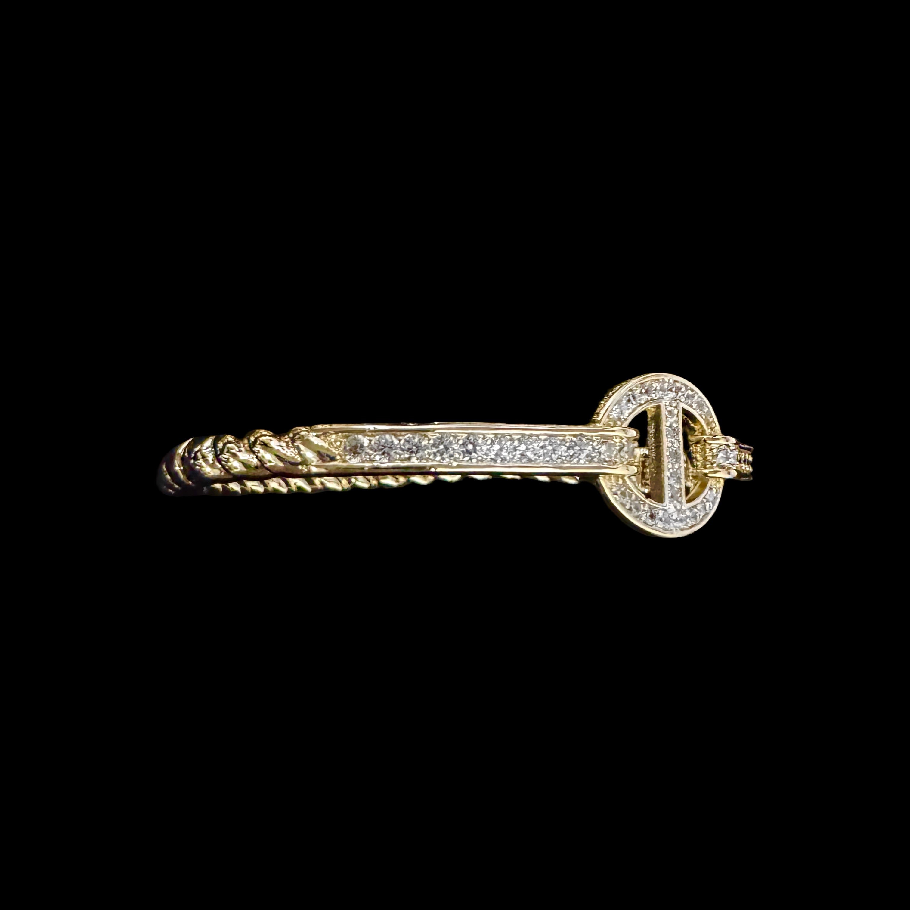 MARINER PAVED STONE BANGLE BRACELET