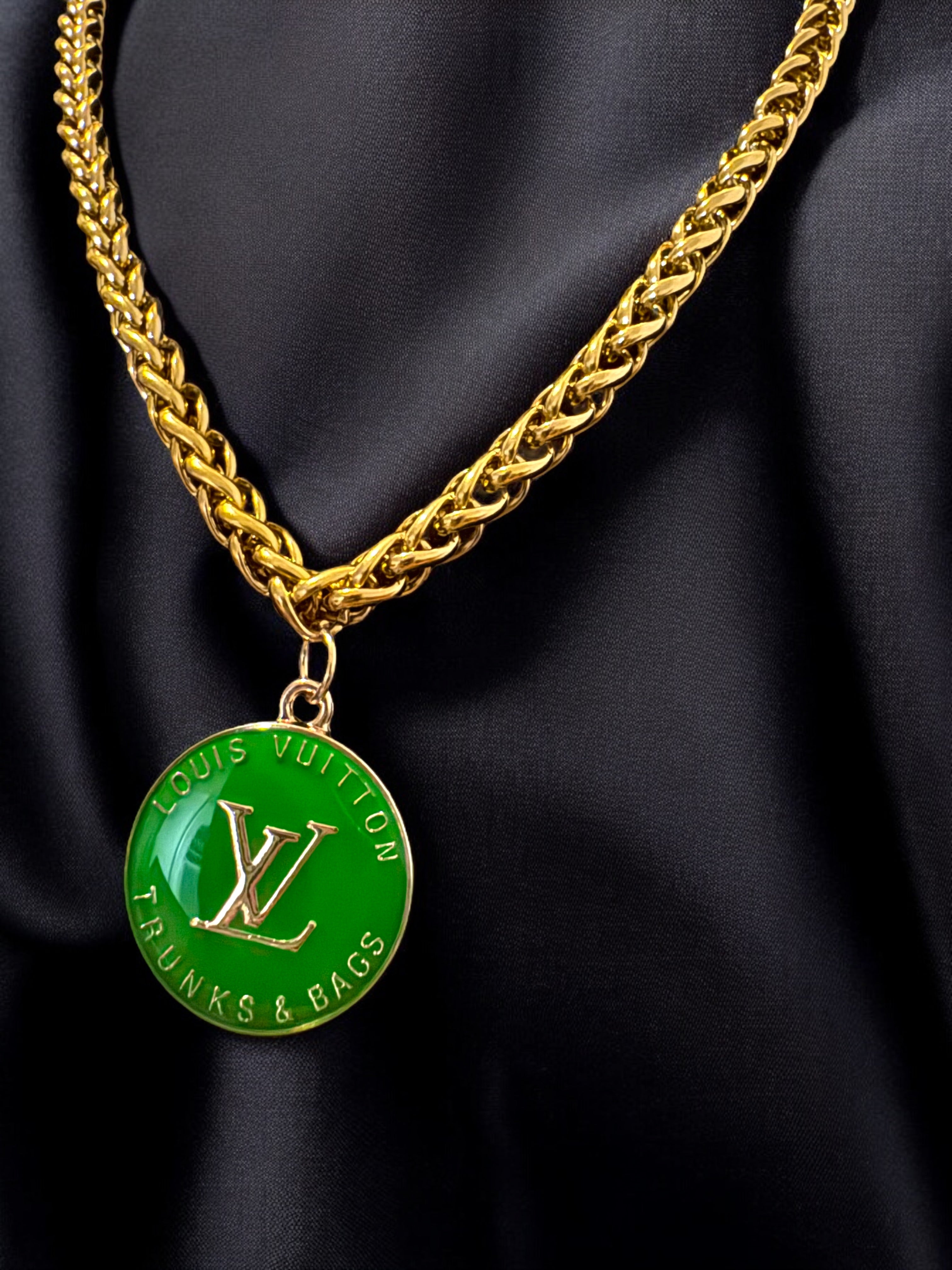 REPURPOSED LV TRUNKS & BAGS NECKLACE