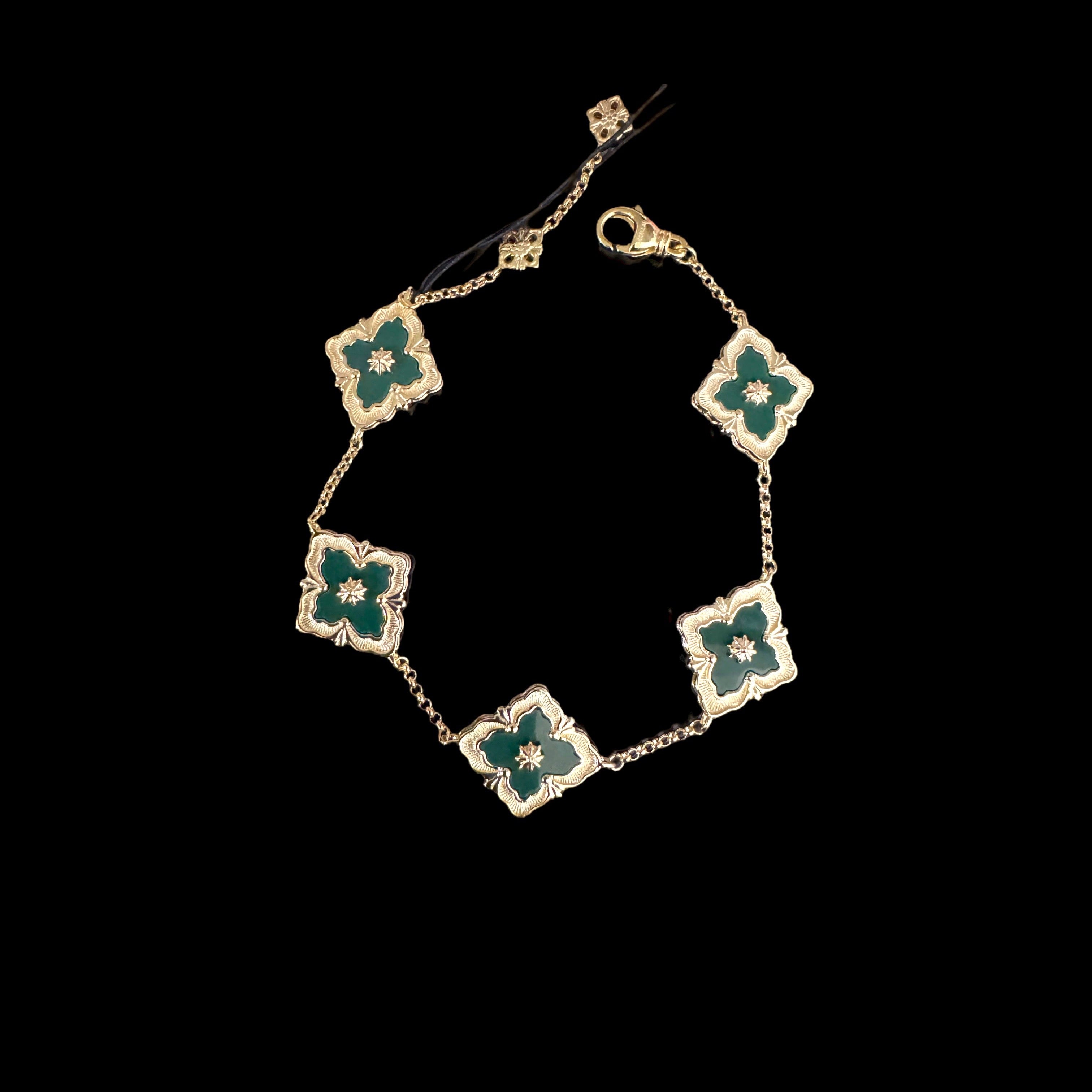 BUCCELLA-TI FLOWER BRACELET