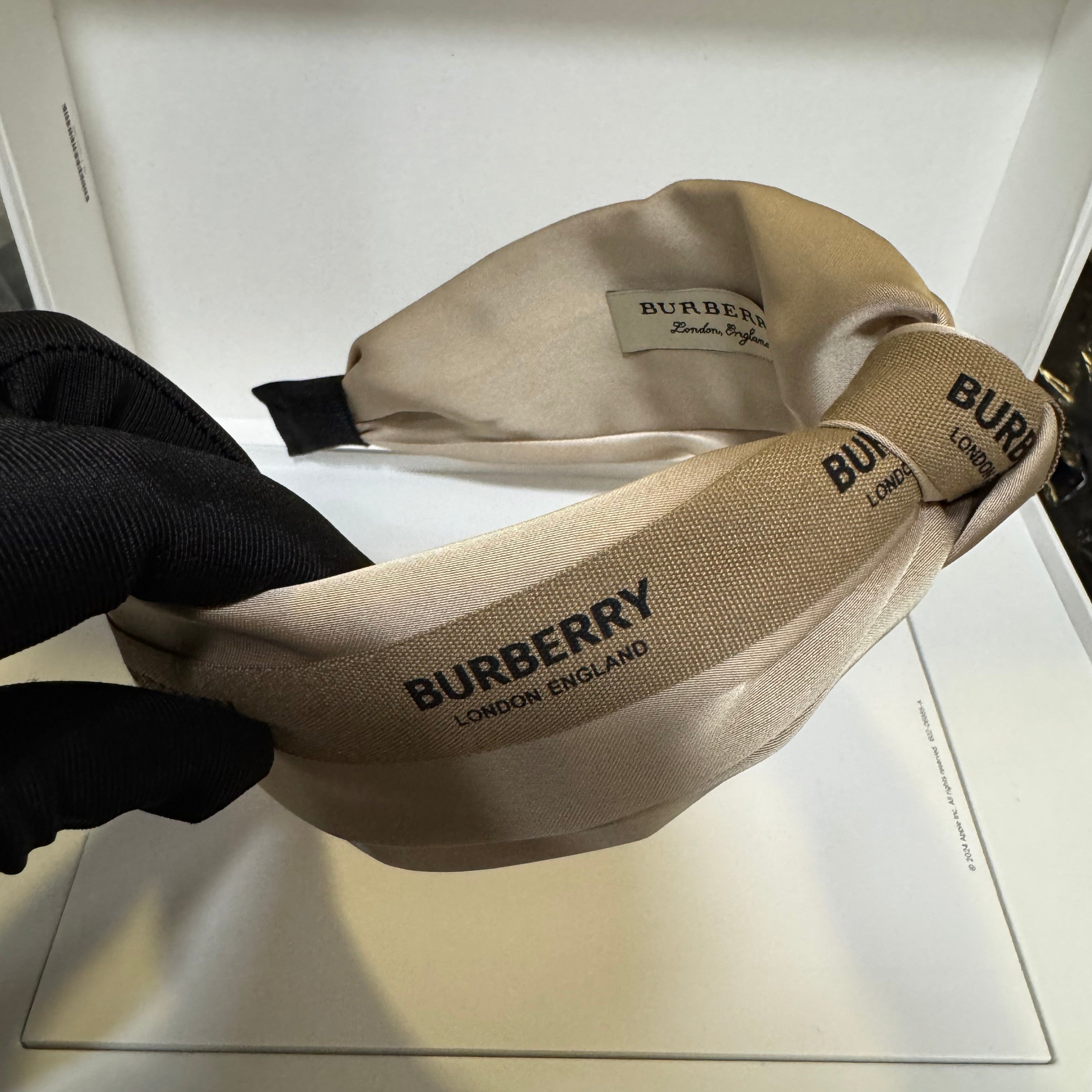 BUR-BERRY LOGO KNOT HEADBAND