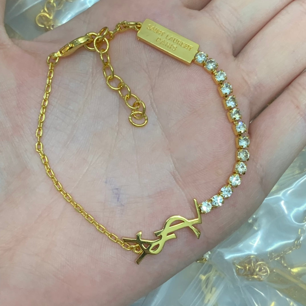 YSL HALF TENNIS CHAIN BRACELET