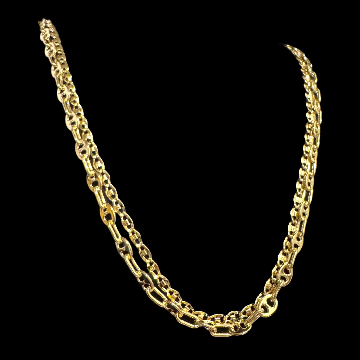 DBL DAINTY MARINER CHAIN NECKLACE SET