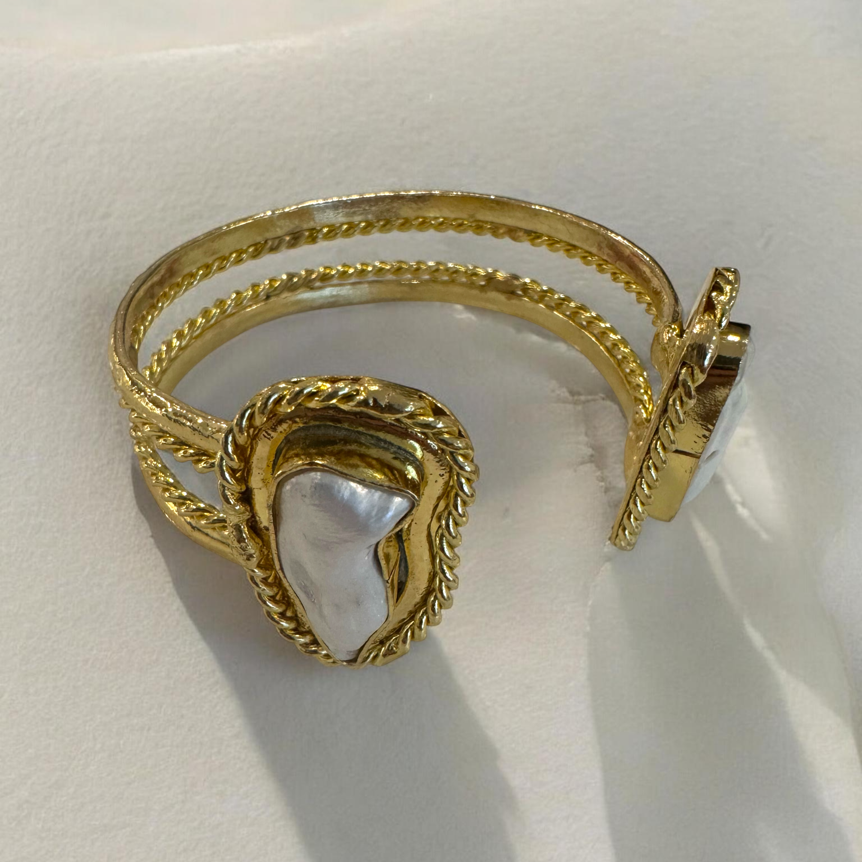 Baroque Pearl Open Cuff