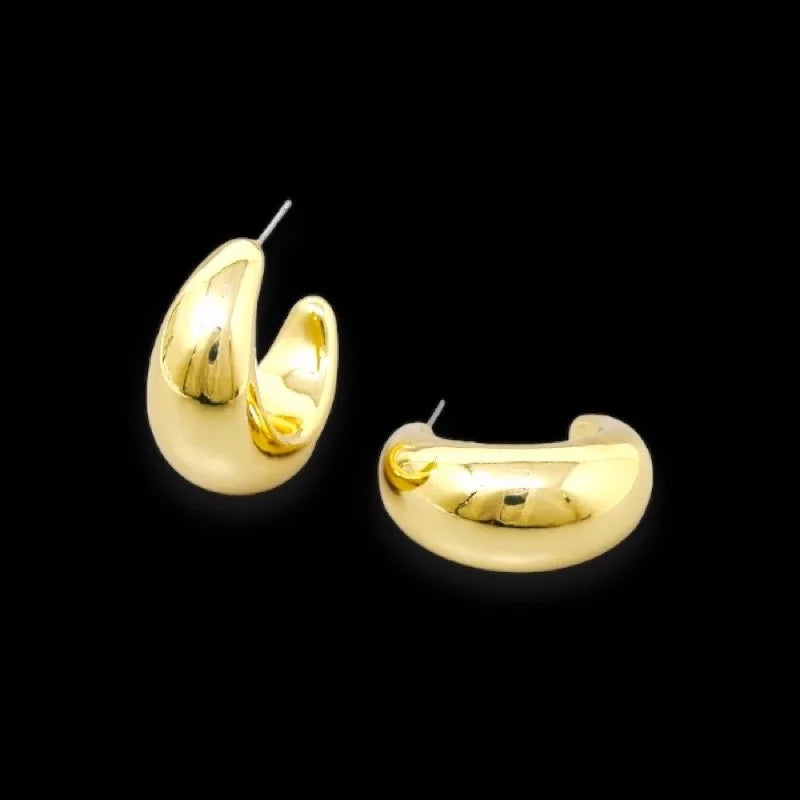 CRECENT MINI HOOP EARRINGS