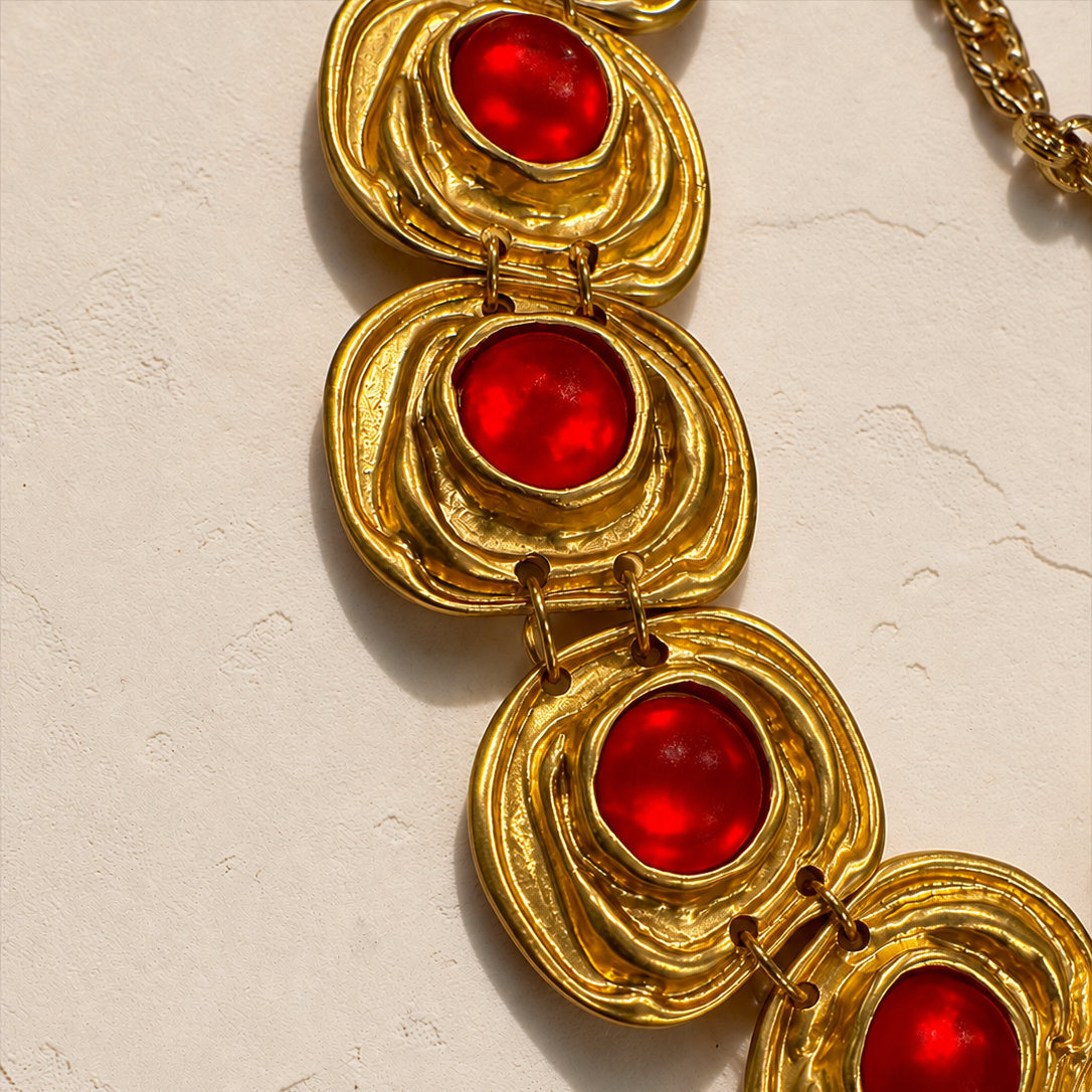 Red Orbit Necklace