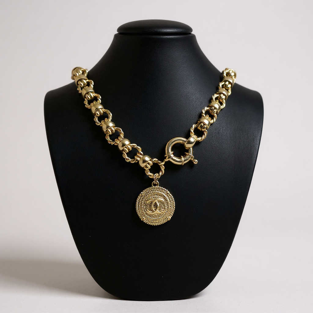 REPURPOSED CC MEDALLION COIN NECKLACE