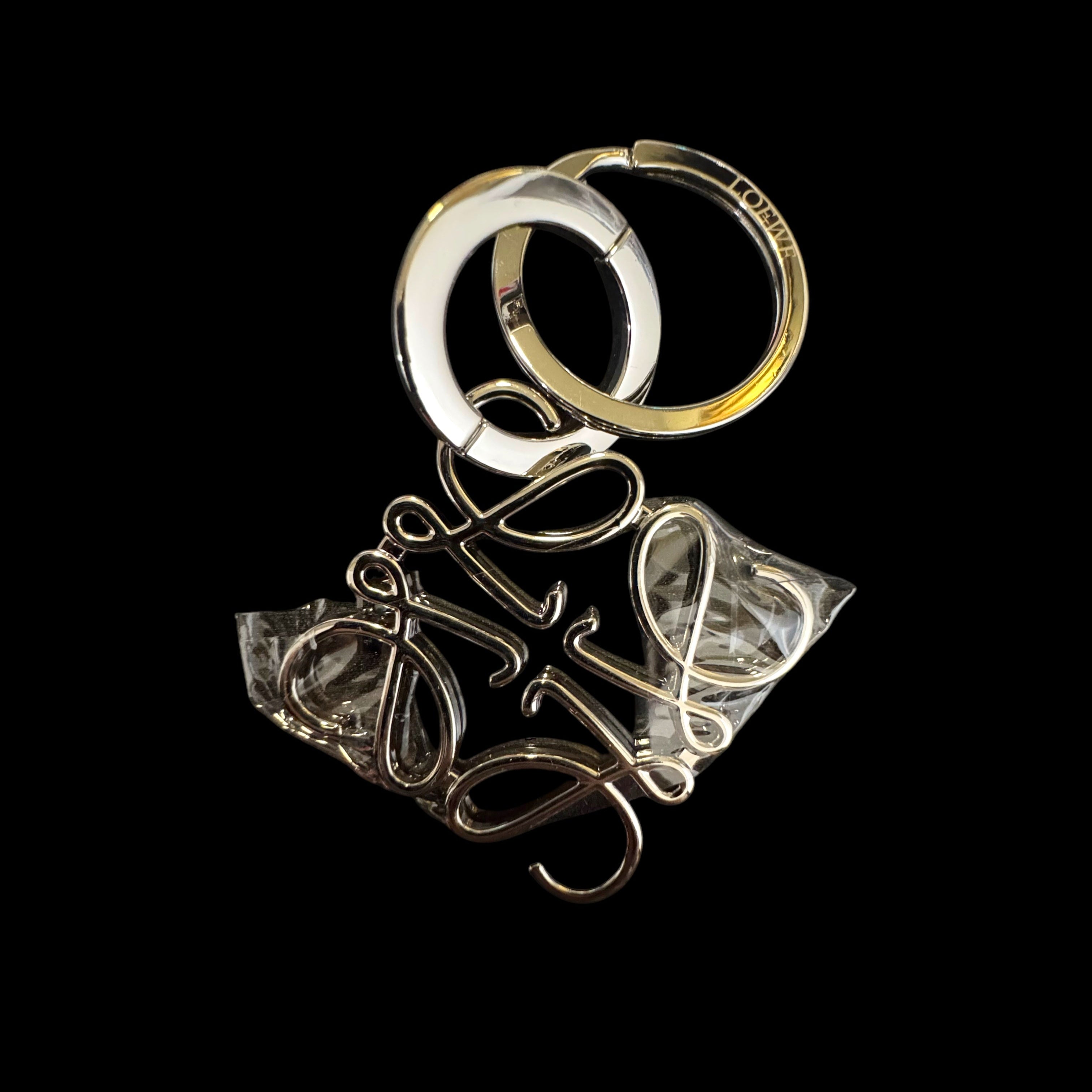 LOE-WE SILVER ANAGRAM KEYCHAIN