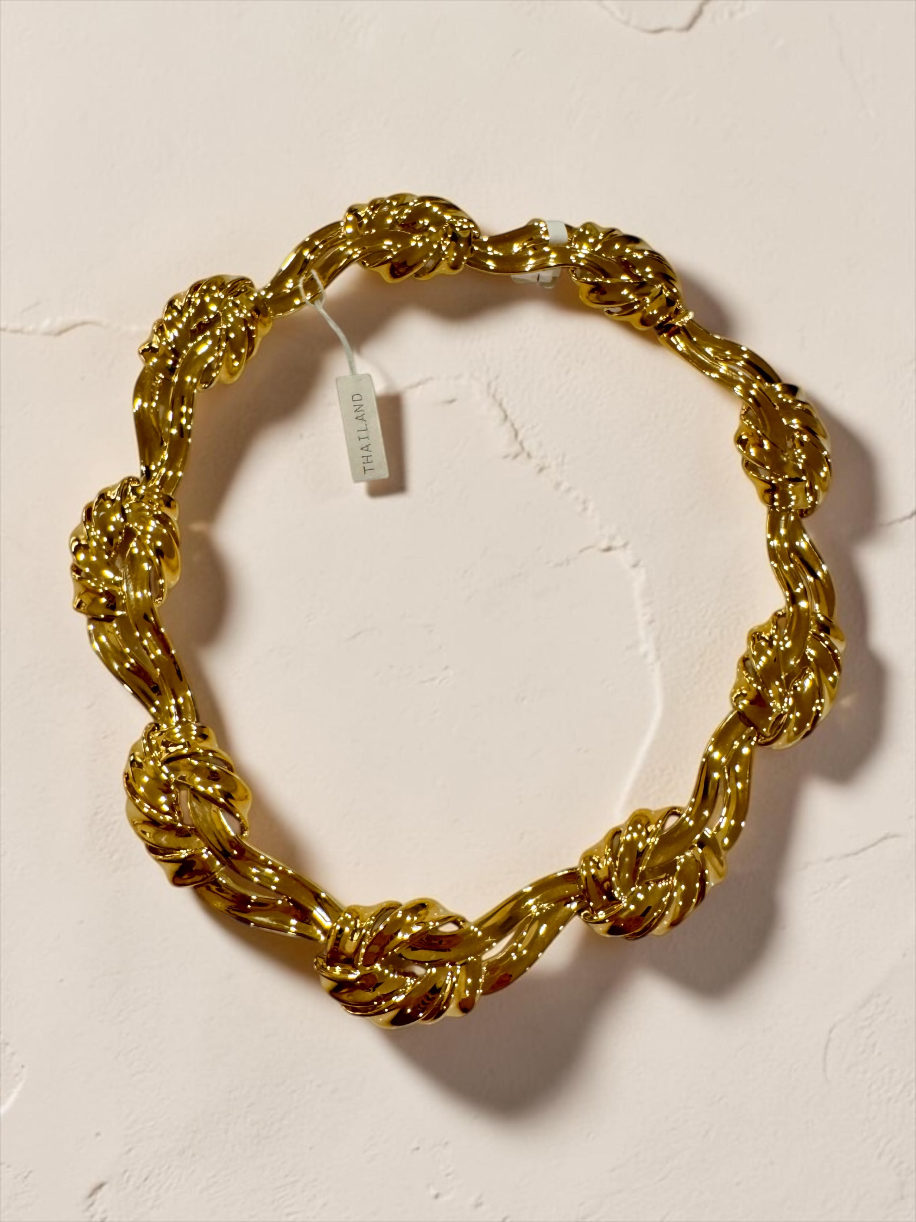 VTG 80's NOS Baroque Articulated Thailand Necklace
